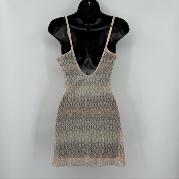 Free People Intimately Knit Slip Dress Chemise in Neutral Multi | Small - Picture 2 of 7